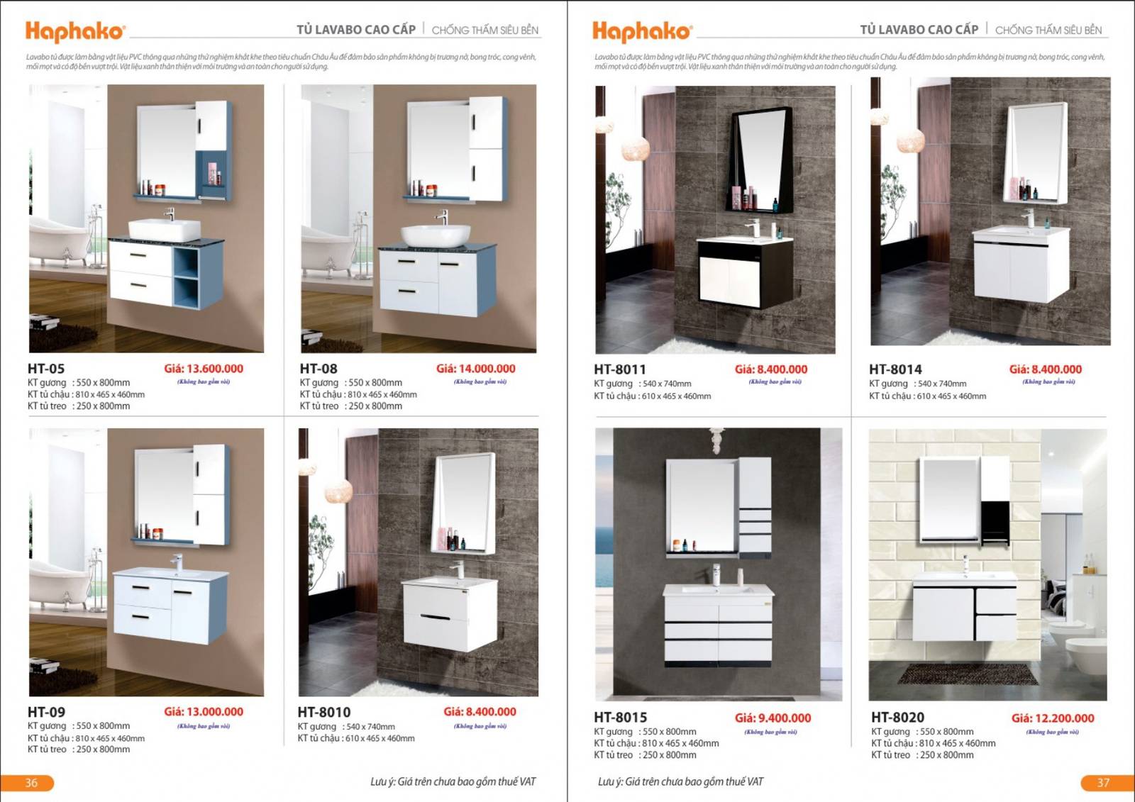 Thiết bị vệ sinh HAPHAKO Bảng giá và Catalogue mới nhất 2024 /Page 19